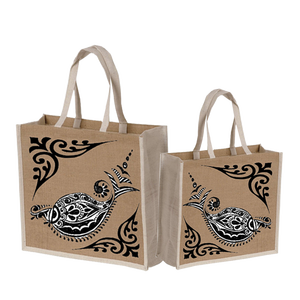 ถุงช้อปปิ้งผ้าปอกระเจาเป็นมิตรกับสิ่งแวดล้อมพิมพ์ลายกำหนดได้เองถุงของขวัญเพื่อนเดินทางที่ทันสมัยผลิตในเบงกอลตะวันตก - Product Image 2