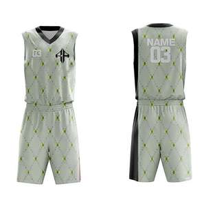 Nouveaux ensembles de basket-ball ATLANTIC avec logo personnalisé pour hommes sublimation haute qualité 100% polyester bon marché pour hommes - Product Image 2