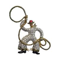 Broche de charme personnalisée Halloween Rhinestone Broche de citrouille Bouquet