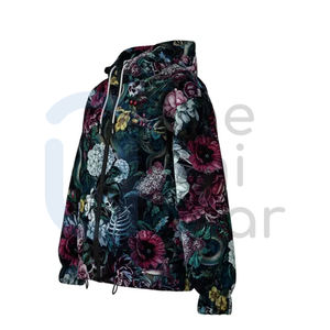 Chaqueta cortavientos de nailon de estilo callejero para hombres y mujeres, blusa deportiva impermeable con cierre de cremallera, Sudadera con capucha para la temporada de primavera - Product Image 1