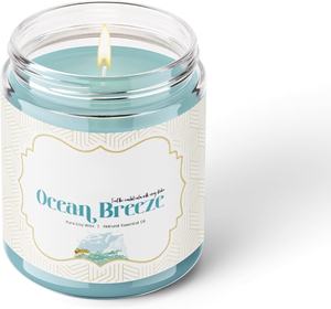 Vela perfumada Ocean Breeze con aroma fresco de larga duración para sala de estar dormitorio y Ambiente de Spa relajante proveedor indio - Product Image 4
