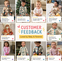 Pijamas de Bambú para Bebés al por Mayor, Ropa de Dormir Transpirable para Bebés con Estampado Personalizado para Marcas de Ropa de Marca Privada