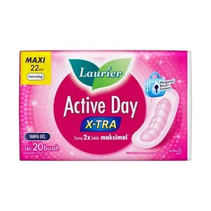 Sanitary Napkins Laurier Healty Skin Active Day Super Slimguard Sanitary Pads Women Pads