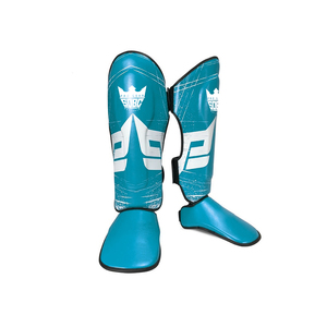 MMA artes marciales espinilleras acolchadas ajustables Muay Thai protectores de piernas con protección de empeine para entrenamiento de kickboxing y combate - Product Image 2