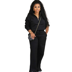 Conjunto Deportivo de Dos Piezas con Cierre y Cuello en V, Informal, de Alta Calidad, Elegante, Cómodo y Moderno - Product Image 4