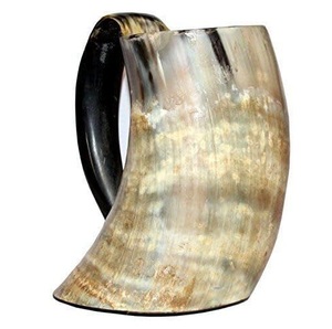 Authentic Handmade Eco-Friendly Viking Animal & Religious Drinking Horn <b>Mug</b> Tankard <b>Halloween</b> Special Edition - Product Image 6