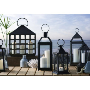 Modern Silver Metal & Glass <b>Candle</b> <b>Lantern</b> <b>with</b> Die Cutting Printing Handmade <b>Black</b> Wood Jar for Home Decor Christmas Weddings - Product Image 4