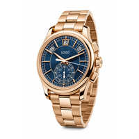 Montre-bracelet minimaliste pour homme sportif, cadran personnalisé, étanche, à quartz, en acier inoxydable, avec chaîne, vente en gros 128