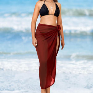 Women Super chiffon Bath Beach wear wrap Wearable <b>Body</b> Wrap high quality best selling swim wear wraps - Product Image 2