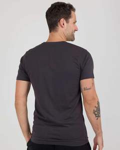 T-shirt essentiel pour homme, mélange confortable, tricot lisse, coupe régulière, uni, respirant, séchage rapide, écologique, léger, pour un usage quotidien - Product Image 3