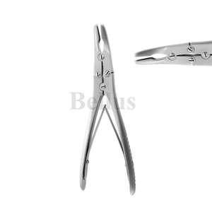 Manual hueso Rongeur acción compuesta 23cm instrumento quirúrgico ortopédico Acero inoxidable 15 grados lado en ángulo 3mm 8mm mordida - Product Image 3