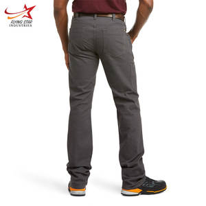 กางเกงคาร์โก้ขาตรงของผู้ชายกางเกงขาตรงแบบเต็มตัวสามารถวางซ้อนกันได้พร้อมกระเป๋าด้านข้าง - Product Image 2