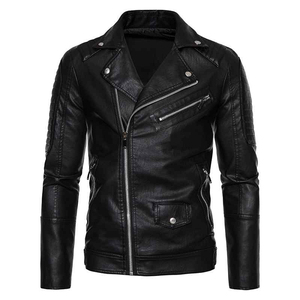 Nueva Chaqueta de Cuero Sintético Personalizada de Venta Caliente para Hombre, Chaquetas de Cuero para Motocicleta, Ropa de Moda, Tallas Grandes para Chicos - Product Image 1