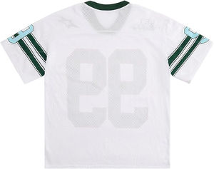 Camiseta recortada con estampado digital personalizada, camiseta de malla de fútbol americano Unisex, camiseta de manga corta de talla grande, transpirable y antibacteriano - Product Image 2