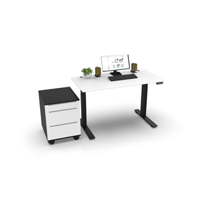 โต๊ะทำงานเหล็กสไตล์มินิมอลร่วมสมัยสำหรับโฮมออฟฟิศและการเรียน - Product Image 2