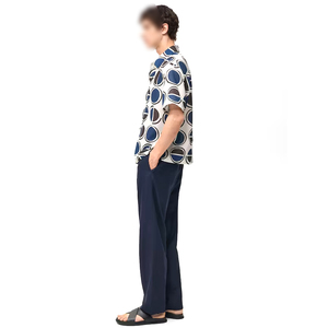 Bloc de couleur bonne qualité nouveauté meilleur vendeur imprimé de logo personnalisé chemises à manches courtes imprimées pour hommes - Product Image 6