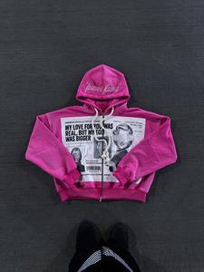 เสื้อมีฮู้ดแบบสวมหัวมีกระเป๋าจิงโจ้เฮฟวี่เวทโอเวอร์ไซส์3D พิมพ์ลายพัฟฟ์กำหนดได้เอง - Product Image 3