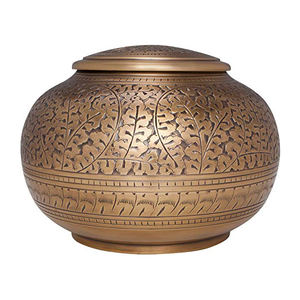 Recién llegado, diseño funerario, urnas para cenizas para adultos, suministros para cenizas de cuerpo humano, urnas de cremación, urna de cremación de Metal de latón - Product Image 1