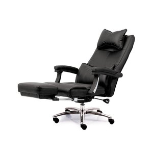 Silla Ejecutiva Negra de Respaldo Alto con Base de Aluminio, Control de 2 Botones, Diseño Ergonómico HOM1058-01 - Product Image 2