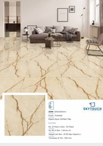 Venta caliente 600x600 azulejo de porcelana esmaltado pulido completo interior hogar color blanco piso y azulejo de pared - Product Image 5