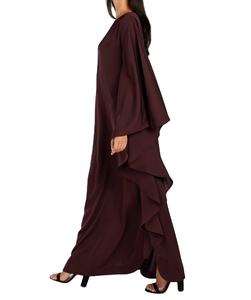 Premium Quality Wholesale Dubai <b>Abaya</b> Muslim Women Elegant Satin <b>Abaya</b> Dress Set With Hijab Women Muslim Dress Islamic Clothing - Product Image 6