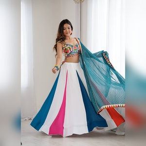 Lehenga Choli Cosido para Mujer, Traje de Fiesta Indio para Bodas, Blusa de Diseño con Trabajo Pesado, al por Mayor y Barato - Product Image 1