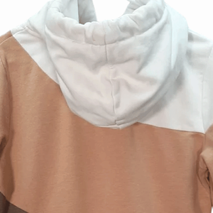 Femmes décontracté multicolore Colourblock pull à capuche 100% coton respirant polaire sweat haut avant imprimé Streetwear - Product Image 6