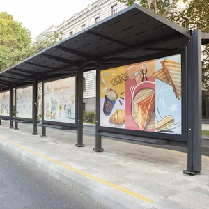 Caja publicitaria MUPI de aluminio de doble cara, forma rectangular, iluminación LED, refugio de autobús para tranvía al aire libre y promociones de estaciones de Metro - Product Image 1