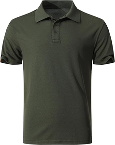 Polos personalizados para hombre, camisa de golf para hombre, camisetas de golf transpirables de manga corta de color sólido, manga corta - Product Image 3