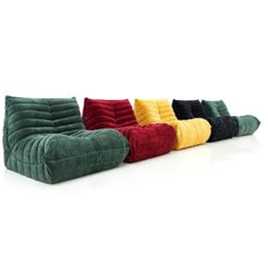 ชุดโซฟาพักผ่อนแบบเตี้ย |   โซฟาผ้าสีส้มแบบโมเดิร์นทรงทัฟท์พร้อมออตโตมัน |   ฟองน้ำโฮร์ติคลับ เนื้อนุ่ม สบาย - Product Image 3