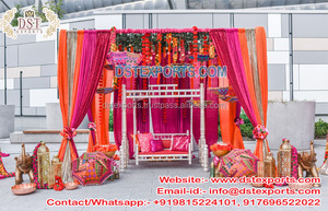 ชุดชิงช้าเวทีงานแต่งงานมุสลิมชุดชิงช้าสีทองสำหรับงานแต่งงานแบบมุสลิม - Product Image 4
