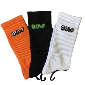 2021 blanc noir et Orange printemps à la mode basket Golf Sport chaussettes hommes Top qualité chaussettes personnalisées Logo - Product Image 4