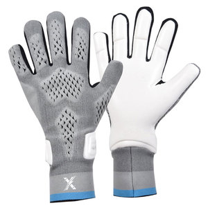 Gants de gardien de but en cuir unisexe de haute qualité professionnels, forte adhérence, contrôle antidérapant, fermeture à boucle auto-agrippante, respirants, doigts entièrement couverts - Product Image 1