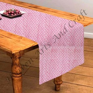 Vente chaude Indien Floral Main Bloc Imprimé Coton Chemins De Table Pour Les Événements De Mariage Et Décor À La Maison Cadeaux En Plein Air Pour Le Mariage - Product Image 3
