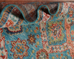 Fabricant fait à la main vibrant indien tapis noués multicolore noeud persan et turc tapis en laine fine personnaliser la taille disponible - Product Image 5