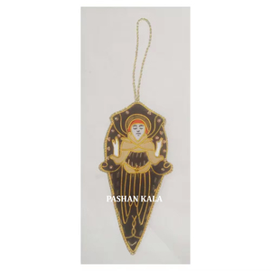 Diseño de forma de ángulo de Color negro más atractivo bordado Zari CON ADORNO colgante de trabajo de cuentas para decoración de fiesta de cumpleaños y hogar - Product Image 1