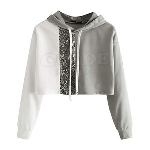 Ropa informal de alta calidad Sudaderas con capucha para mujer Precio razonable Sudaderas con capucha cortas más vendidas - Product Image 1