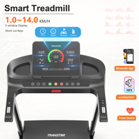 Caminadora Plegable Compacta para el Hogar, Capacidad de Carga de 120 kg, Banda Antideslizante de 5 Capas, Máquina para Caminar y Correr para Ejercicio Diario en Casa