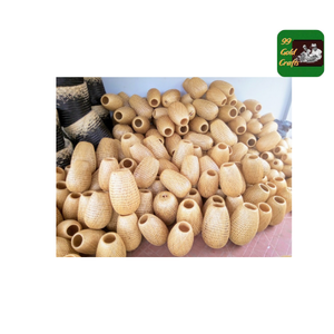 Lámpara colgante de bambú natural 100%, decoración interior ecológica hecha a mano para el hogar - Product Image 1