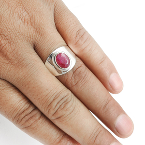 Gran oferta, piedra preciosa de rubí Natural de Plata de Ley 925 hecha a mano, joyería de plata 925 a la moda, anillos bohemios Vermeil Eternity - Product Image 3
