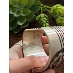 Jerold Tahe Sterling <b>Silver</b> Fashion <b>Cuff</b> <b>Bracelet</b> - Product Image 5