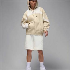 Sweat à capuche unisexe en molleton de haute qualité, surdimensionné, à fermeture éclair, brodé pour le streetwear, respirant en coton pour l'automne - Product Image 1