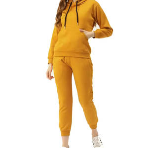 ชุดวอร์มสำหรับสตรีชุดวิ่งออกกำลังกายผ้าฝ้าย100% รุ่นเฮฟวีเวตระบายอากาศได้ดีชุดวอร์มสำหรับฤดูหนาว - Product Image 1