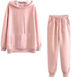 Dropship otoño mujer ropa con capucha Jogging traje terciopelo personalizado 2 piezas recortada terciopelo chándal conjunto para mujer 2026 - Product Image 4