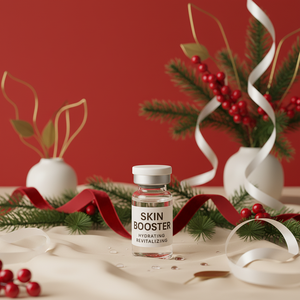 Ampoule professionnelle pour booster la peau avec AHA et acide hyaluronique pour lutter contre le vieillissement et éclaircir le teint - Product Image 2