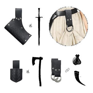 Cinturones Vikingos Medievales de Cuero Vacuno Genuino, Cinturón con Hebilla de Anillo en O, Tallas Personalizadas, Cinturón con Hebillas de Caballero Renacentista - Product Image 2