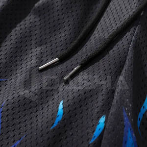 2024 todos los equipos pantalones cortos de baloncesto bordados nuevo diseño Popular malla transpirable de talla grande estilo de conjunto - Product Image 2