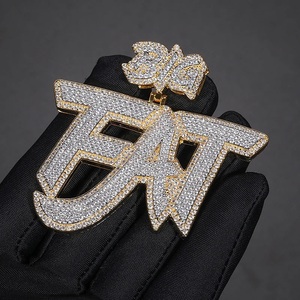 Collar personalizable con placa de identificación helada, joyería personalizada de Hip Hop, colgante con nombre, regalo de cumpleaños para ella, colgantes de moda, dijes - Product Image 2