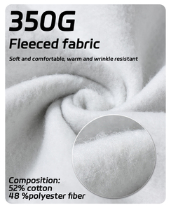 Poids lourd Boxy Fit 500gsm personnalisé blanc unisexe surdimensionné lourd 100% coton sans ficelle Double couche Hoodi homme - Product Image 2