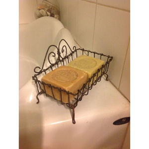 Porte-savon en fer forgé moderne doré, imperméable, pour hôtels, villas, maisons et salles de bain - Product Image 2